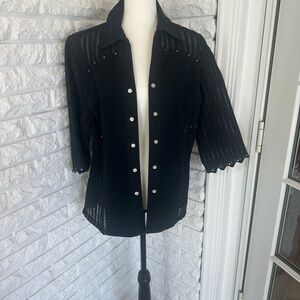 Western Studded Black Jacket